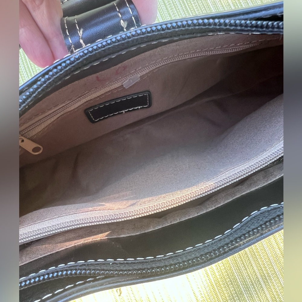 Multicolor Patchwork Shoulder Bag with Silver Har… - image 13